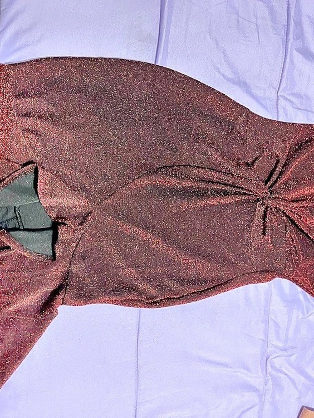 Chicme Burgundy Black Asymmetrical Mini Dress Like New